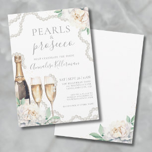 Parel & Prosecco Bloemrijke Bruidsdouche Kaart