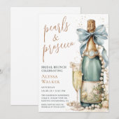 Parel & Prosecco Bruidsbrunch Kaart (Voorkant / Achterkant)