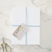 Parel & Prosecco Bruidsmeisjeduif Bedankt Cadeaulabel (Met Touw)