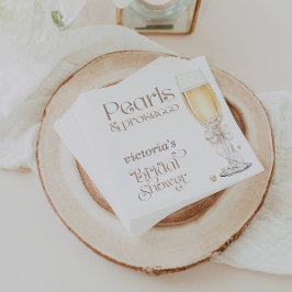 Parel & Prosecco Bruiloft Elegant Servet