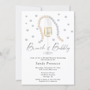 Parel & Prosecco Brunch en bruisende Bruiloft Kaart