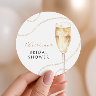 Parel & Prosecco Gouden Trouwfeest Stickers