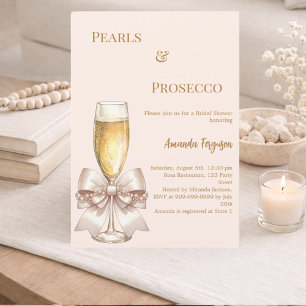 Parel Prosecco ivoor blos bruidsmeisjesborrel Kaart