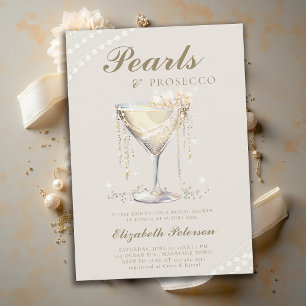 Parel Prosecco Ivoor Elegante Bruiloft Bridal Show Kaart