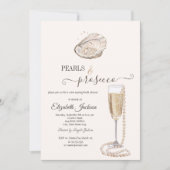 Parel & Prosecco Zeeschelp Crème Kaart (Voorkant)