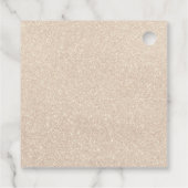 Parel & Prosecco Zwarte Strik Bruidsfeest Bedankjes Labels (Achterkant)