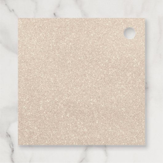 Parel & Prosecco Zwarte Strik Bruidsfeest Bedankjes Labels (Achterkant)