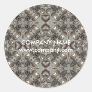 parel rhinestone kristal sieraden ontwerper ronde sticker