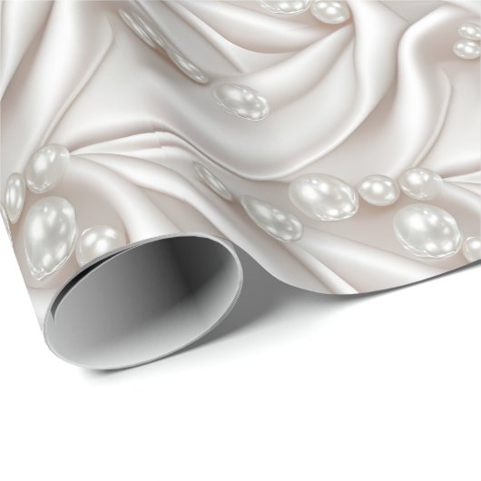 Parel & Satijn Cadeaupapier (Rol Hoek)