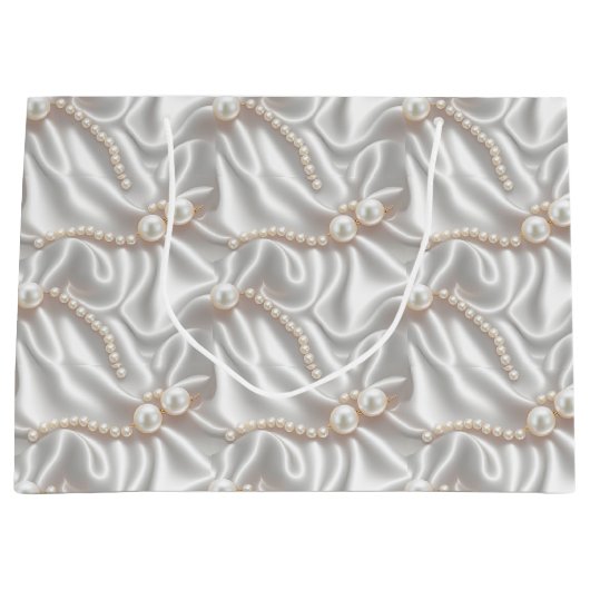 Parel & Satijn Groot Cadeauzakje (Voorkant)