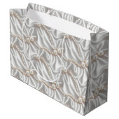 Parel & Satijn Groot Cadeauzakje (Achterkant Gekanteld)