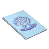 Parel van de oceaan (blauw) notitieboek (Rechterzijde)