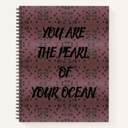 Parel van uw oceaan notitieboek (Voorkant)