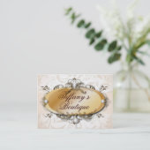 Parel Victoriaans Mode Visitekaartjes (Staand voorkant)