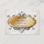 Parel Victoriaans Mode Visitekaartjes (Achterkant)