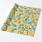 Parel Waterverfte Kunst  Cadeaupapier (Uitgerold)