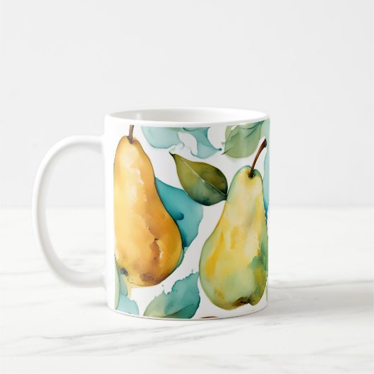 Parel Waterverfte Kunst  Koffiemok (Links)