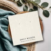 PAREL WITTE STRIJKLICHTEN STUD OORBEL DISPLAY VIERKANTE VISITEKAARTJE