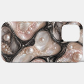 parel zwarte stijl iphone hoes (Achterkant (horizontaal))
