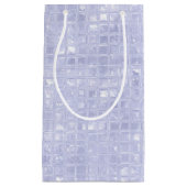 Parelblauwe geschenkzak klein cadeauzakje (Voorkant)