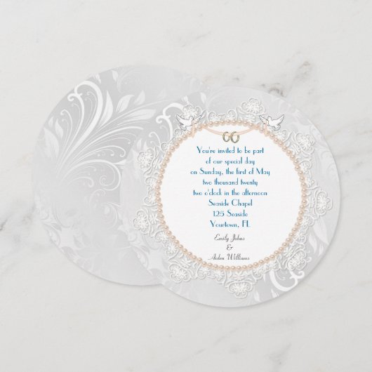 Parelcirkel en kant kaart (Voorkant / Achterkant)