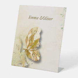 Pareldruppels voetstuk reclamebord met voetstuk