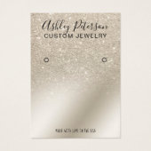parelglitter iory ombre chic earing display visitekaartje (Voorkant)