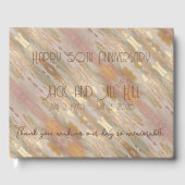 Parelgoud Rose Gouden Persoonlijke Gastboek Gastenboek (Voorkant)