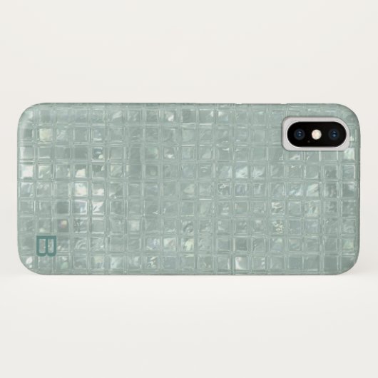 Parelgroen gepersonaliseerd telefoonhoesje Case-Mate iPhone case (Achterkant (horizontaal))