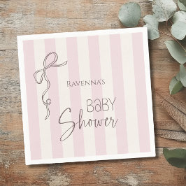 Parelgroene Strepen Strik Coquette Schone Baby Sho Servet