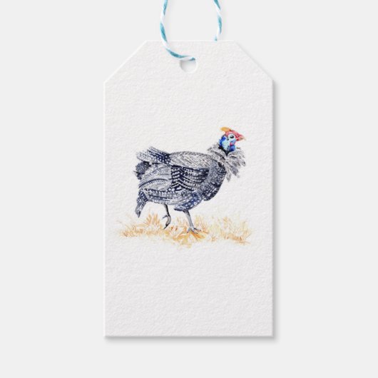 parelhoen cadeaulabel (Voorkant)