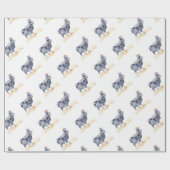 parelhoen cadeaupapier (Vlak)