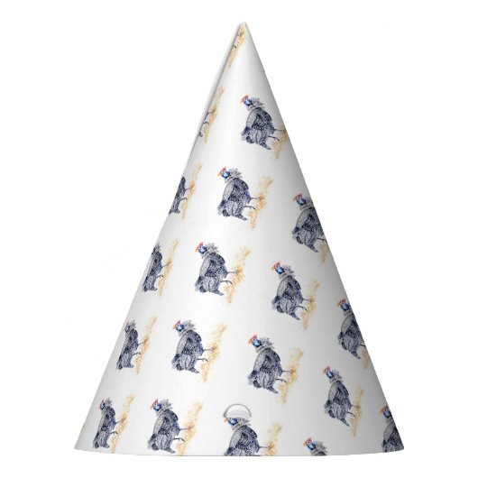 parelhoen feesthoedjes (Links)