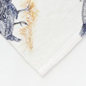 parelhoen fleece deken (Hoek)