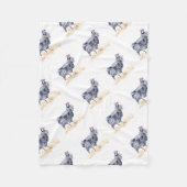 parelhoen fleece deken (Voorkant)