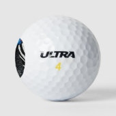 Parelhoen geschilderd wild golfbal golfballen (Logo)