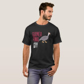 Parelhoen Kip Vogel Kerel T-shirt (Voorkant volledig)