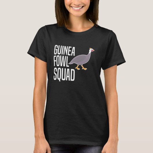 Parelhoen Kip Vogel Troep T-shirt (Voorkant)