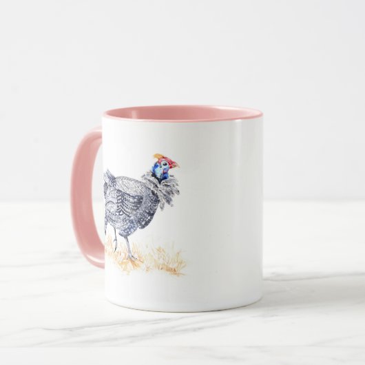 parelhoen mok (Voorkant links)