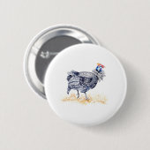 parelhoen ronde button 5,7 cm (Voorkant /achterkant)