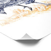 parelhoenders foto afdruk (Hoek)