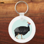 parelhoenders sleutelhanger (Voorkant)