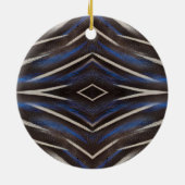 Parelhoenveerontwerp Keramisch Ornament (Achterkant)