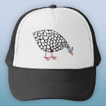 parelhoenvogel trucker pet<br><div class="desc">Een leuke Guinee Fowl pikken over. Originele versie door Nic Squirrell.</div>