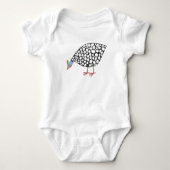 parelhoenvogelfonds romper (Voorkant)