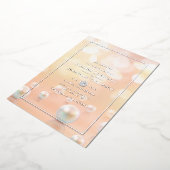 Parelhuwelijk Folie Uitnodiging (Gedraaid)