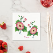 Parelige Roze Bloemen Thunder_Cove  Servet (Insitu)