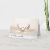 Parelkaart in Seashell - Hartelijk dank Kaart (Voorkant)