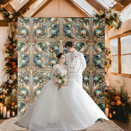 Parelkust Elegantie Formele Achtergrond Wandkleed