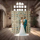 Parelkust Elegantie Golven Achtergrond Wandkleed
